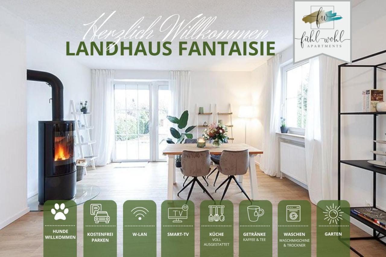 Ferienhaus Fantaisie - Wohnen Nahe Schlosspark -Stadtgrenze Bayreuth Fuer 1-5 Pers, Hunde Willkommen, Voll Eingezaeunt Eckersdorf ภายนอก รูปภาพ